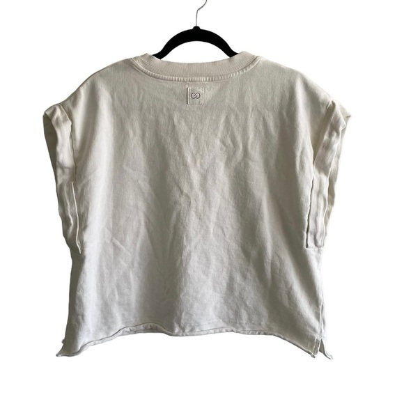 CALIA Women’s Oversized Extended Shoulder Sleeveless Cotton Crew Neck Top L - Picture 4 of 7